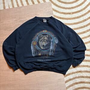 VINTAGE WOLF • NORTH DAKOTA DREAMCATCHER SWEATSHIRT